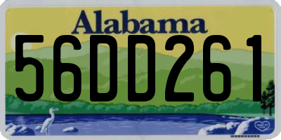 AL license plate 56DD261