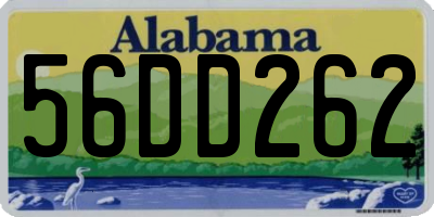 AL license plate 56DD262
