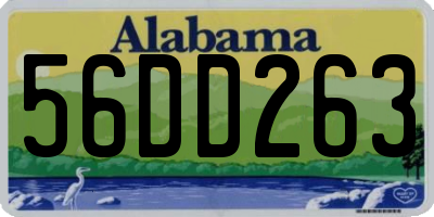 AL license plate 56DD263