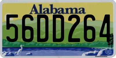 AL license plate 56DD264