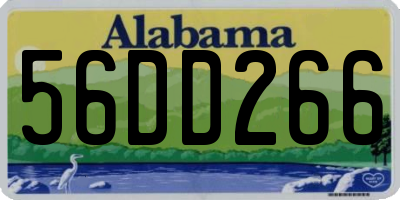 AL license plate 56DD266