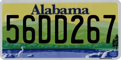 AL license plate 56DD267