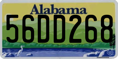 AL license plate 56DD268