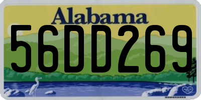 AL license plate 56DD269