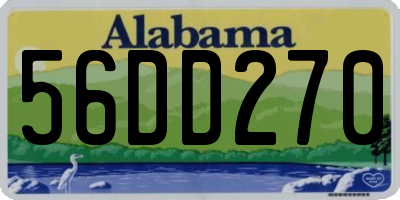 AL license plate 56DD270