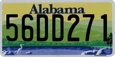 AL license plate 56DD271