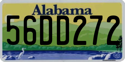 AL license plate 56DD272