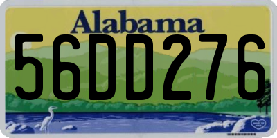 AL license plate 56DD276