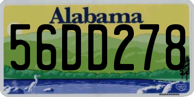 AL license plate 56DD278