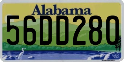 AL license plate 56DD280