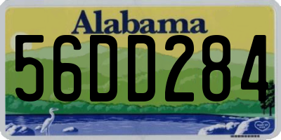 AL license plate 56DD284