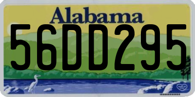 AL license plate 56DD295