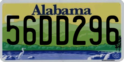 AL license plate 56DD296