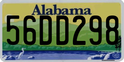 AL license plate 56DD298