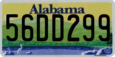 AL license plate 56DD299