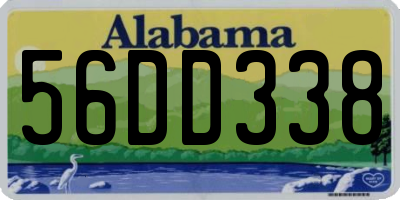 AL license plate 56DD338