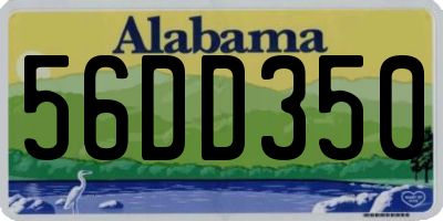 AL license plate 56DD350