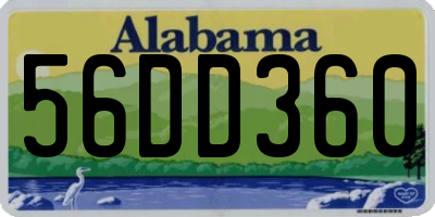 AL license plate 56DD360