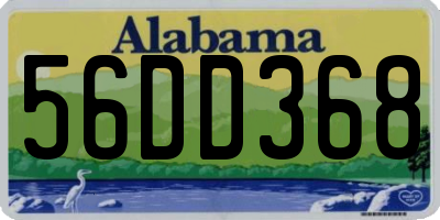 AL license plate 56DD368