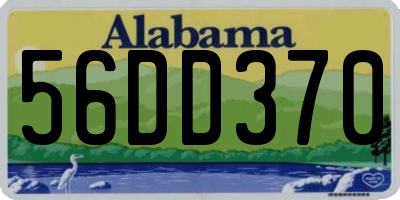 AL license plate 56DD370