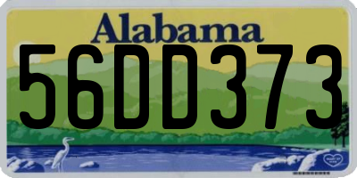 AL license plate 56DD373