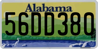 AL license plate 56DD380