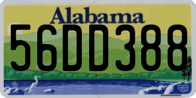 AL license plate 56DD388