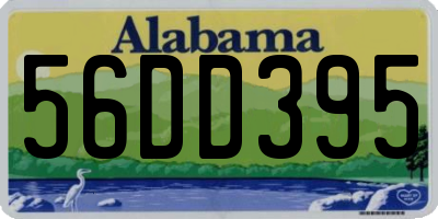 AL license plate 56DD395