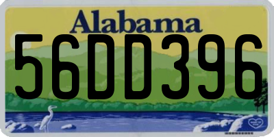 AL license plate 56DD396
