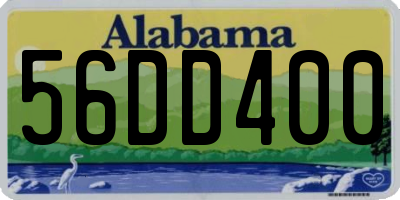 AL license plate 56DD400