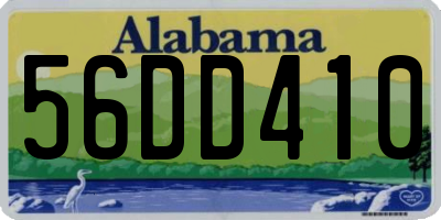 AL license plate 56DD410