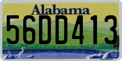 AL license plate 56DD413