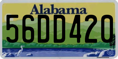AL license plate 56DD420