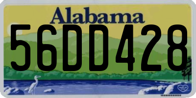 AL license plate 56DD428