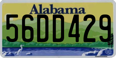 AL license plate 56DD429