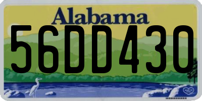 AL license plate 56DD430
