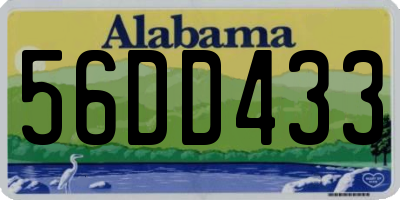AL license plate 56DD433