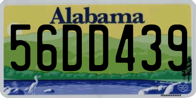 AL license plate 56DD439