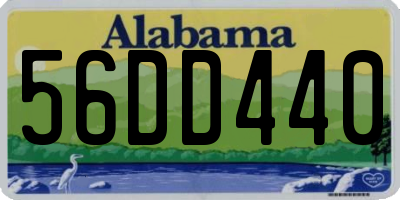 AL license plate 56DD440