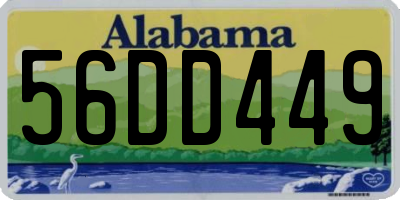 AL license plate 56DD449