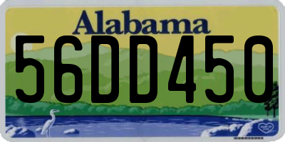 AL license plate 56DD450