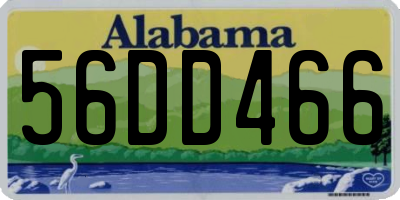 AL license plate 56DD466