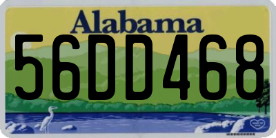 AL license plate 56DD468