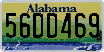 AL license plate 56DD469