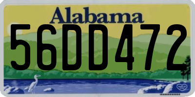 AL license plate 56DD472