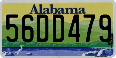 AL license plate 56DD479