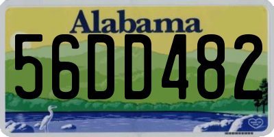 AL license plate 56DD482