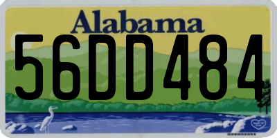 AL license plate 56DD484