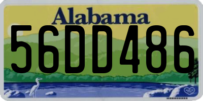 AL license plate 56DD486