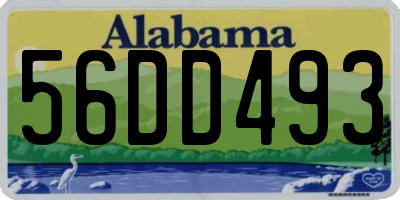 AL license plate 56DD493